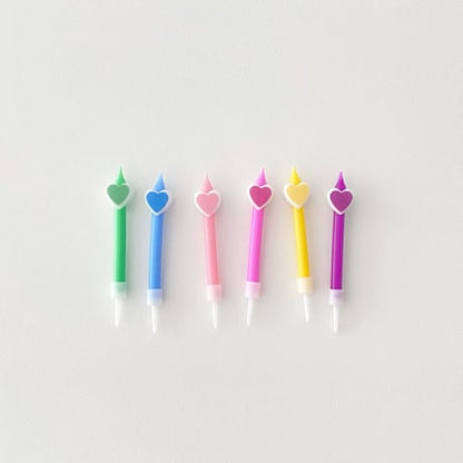 ろうそく　ハート